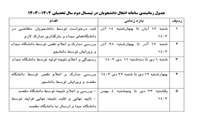 زمان بندی سامانه انتقال دانشجویان در نیمسال دوم تحصیلی ۱۴۰۴-۱۴۰۳