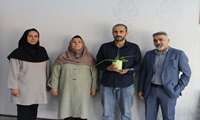 تجلیل از کارشناس فناوری اطلاعات دانشکده داروسازی و داروخانه دانشگاه